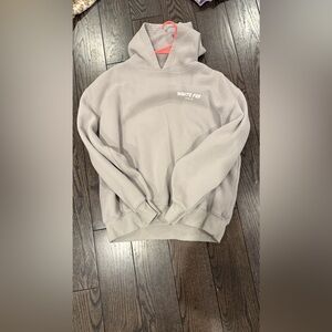 Gray white fox hoodie